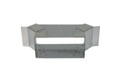 Side connection 220x80 mm for rectangular galvanised flat duct