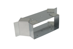 Side connection 220x80 mm for rectangular galvanised flat duct