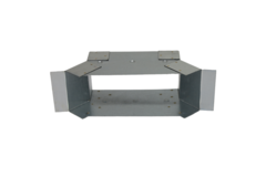 Side connection 220x80 mm for rectangular galvanised flat duct