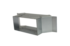 Side connection 220x80 mm for rectangular galvanised flat duct