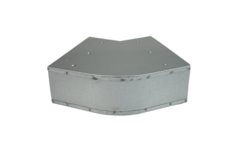 Bend 45 degrees 220x80 mm horizontal duct