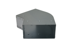 Bend 45 degrees 220x80 mm horizontal duct