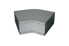 Bend 45 degrees 220x80 mm horizontal duct