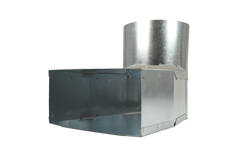 Slate corner piece 220x80 mm to diameter 125 mm for inlet duct