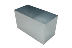Connection piece 300x80 for galvanised flat duct