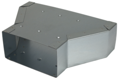 Reducer 300 x 80 mm to 220 x 80 mm for galvanised flat duct