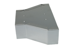 Reducer 300 x 80 mm to 220 x 80 mm for galvanised flat duct