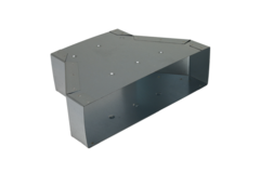 Reducer 300 x 80 mm to 220 x 80 mm for galvanised flat duct