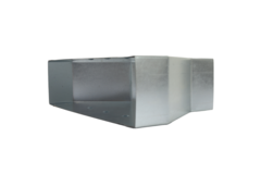 Reducer 300 x 80 mm to 220 x 80 mm for galvanised flat duct