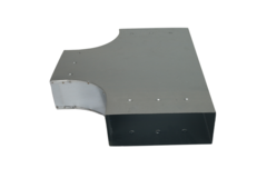 T-piece 90 degrees 220x80 mm - 220x80 mm for flue pipe