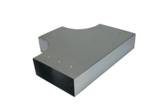 T-piece 90 degrees 220x80 mm - 220x80 mm for flue pipe