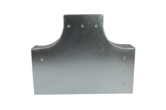 T-piece 90 degrees 220x80 mm - 220x80 mm for flue pipe