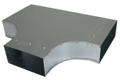 T-piece 90 degrees 300x80 - 220x80 for trunking