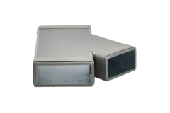 Thermoduct T-piece 45 degrees 220x80 - 170x80 for ducting