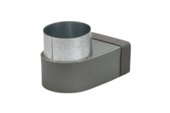 Thermoduct elbow 170mm x 80mm to diameter 160 mm for ducting