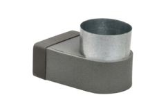 Thermoduct elbow 170mm x 80mm to diameter 160 mm for ducting