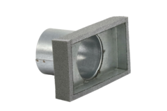 Thermoduct cover 170x80 with connection diameter 80 mm for flue pipe