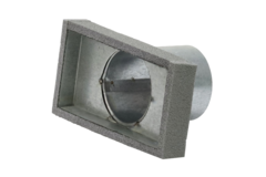 Thermoduct cover 170x80 with connection diameter 80 mm for flue pipe