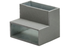 Thermoduct flat duct elbow 90 degrees 220x80 mm vertical