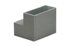 Thermoduct flat duct elbow 90 degrees 220x80 mm vertical