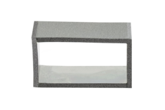 Thermoduct connection piece, 220x80 mm, L=100 mm
