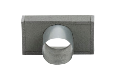 Thermoduct cover 220x80 mm with connection diameter 80 mm