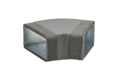 Thermoduct flat duct elbow 45 degrees 300x80 mm horizontal