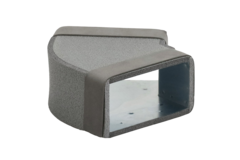 Thermoduct flat duct elbow 45 degrees 300x80 mm horizontal