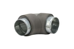 Thermoduct bend diameter 80 mm 90º (not safe)
