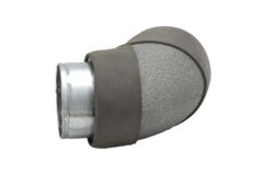 Thermoduct bend diameter 80 mm 90º (not safe)