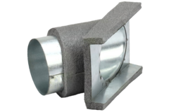 Thermoduct 45º branche piece 80 mm