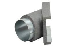 Thermoduct 45º branche piece 80 mm