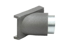 Thermoduct 45º branche piece 80 mm