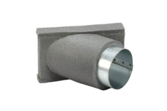 Thermoduct 45º branche piece 80 mm