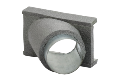 Thermoduct 45º branche piece 80 mm