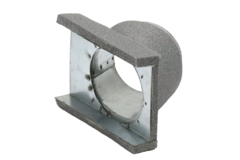 Thermoduct 45º branche piece 80 mm