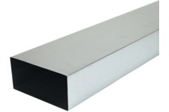 Galvanized collapse channel 220x80 mm with length 1500 mm