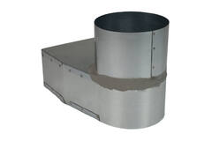 Slate corner piece 220x80 mm to diameter 150 mm for inlet duct