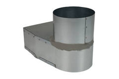 Slate corner piece 220x80 mm to diameter 160 mm for inlet duct