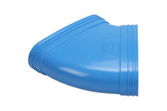 Wavin Ventiza Elbow 45 degrees PVC oval 195x80 mm horizontal M/M