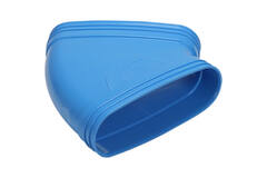 Wavin Ventiza Elbow 45 degrees PVC oval 195x80 mm horizontal M/M