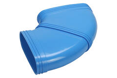 Wavin Ventiza Elbow 90 degrees PVC oval 235x80 mm horizontal M/M