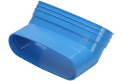 Wavin Ventiza Elbow 45 degrees PVC oval 235x80 mm vertical M/S