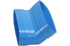 Wavin Ventiza Elbow 45 degrees PVC oval 235x80 mm vertical M/M