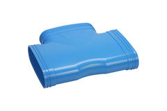 Wavin Ventiza T-piece 90 degrees PVC oval 195x80 mm M/M/M
