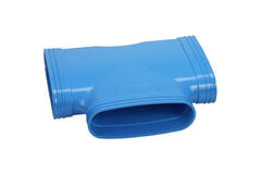 Wavin Ventiza T-piece 90 degrees PVC oval 195x80 mm M/M/M