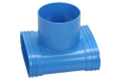 Wavin Ventiza PVC T-piece oval 195x80 mm with diameter 160 mm M/M/M