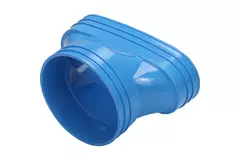 Wavin Ventiza Transition PVC Oval 195x80 mm to 125 mm M/M