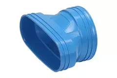 Wavin Ventiza Transition PVC Oval 195x80 mm to 125 mm M/M