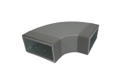 Thermoduct flat duct elbow 90 degrees 300x80 mm horizontal